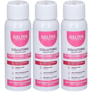 Acquista Online geldis collutorio gusto frutti di bosco clorexidina 0,05% 100ml 3x100 e Cerca il miglior prezzo