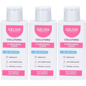 Acquista Online geldis collutorio gusto menta dolce clorexidina 0,05% 200 ml 3x200 e Cerca il miglior prezzo