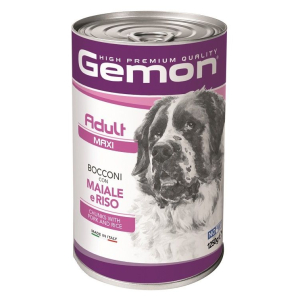 Acquista Online gemon cane bocconi maxi adult maiale riso 1,25kg (lattina) e Cerca il miglior prezzo