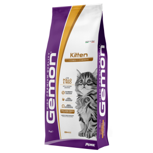 Gemon cat kitten pollo e riso cibo secco per gattini in accrescimento sacco 7kg 4684