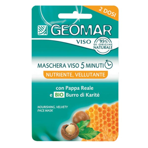 Acquista Online geomar - skin food maschera viso 5 minuti - nutriente vellutante 2 dosi da 15 ml e Cerca il miglior prezzo