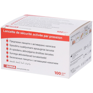 Acquista Online gima lancette automatiche di sicurezza rotonde - ago 23g 100 pz lancet e Cerca il miglior prezzo