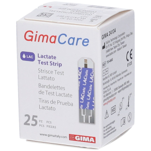 Gima strisce reattive lattato per misurazione del lattato 25 pezzi