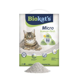 Acquista Online gimborn biokat's lettiera gatto micro bianco fresh 6lt e Cerca il miglior prezzo
