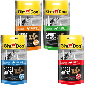 Gimdog sport snacks ossicini grain free - 150gr - pollame