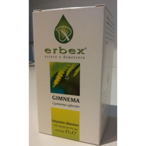 erbex gimnema 100 capsule 430 mg bugiardino cod: 902193224 