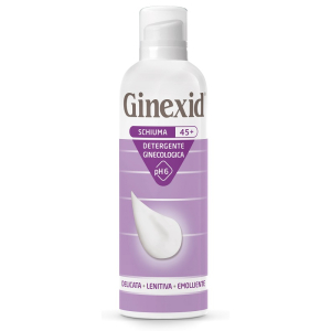 Acquista Online ginexid 45+ schiuma detergente ginecologica ph 6 delicata lenitiva emolliente 150ml e Cerca il miglior prezzo