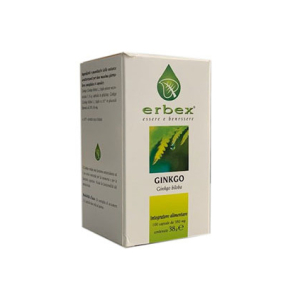 erbex ginkgo biloba 100 capsule 380 mg bugiardino cod: 902193212 