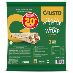 Acquista Online giusto s/g wrap piad avena180g e Cerca il miglior prezzo
