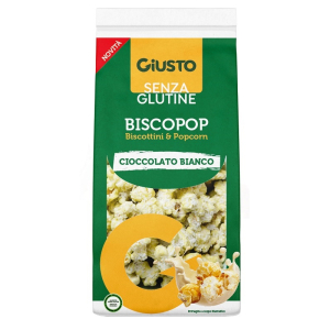 Acquista Online giusto senza glutine biscopop biscottini & popcorn cioccolato bianco 80 g e Cerca il miglior prezzo