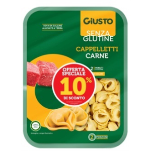 Giusto senza glutine cappelletti carne 250 g taglio prezzo -10%