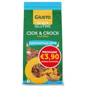 Giusto senza glutine ciok&crock cioccolato al latte 125 g taglio prezzo 3,90 euro