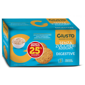 Giusto senza zuccheri aggiunti digestive 225 g taglio prezzo 25%