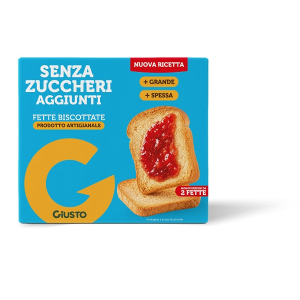 Acquista Online giusto senza zuccheri aggiunti fette biscottate artigianali con edulcoranti 120 g e Cerca il miglior prezzo
