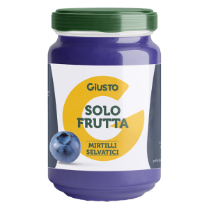 Acquista Online giusto solo frutta confettura mirtilli selvatici 220 g e Cerca il miglior prezzo