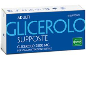 glicerolo supp adulti 2500mg 18 pezzi bugiardino cod: 923532954 