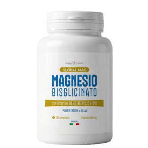 Acquista Online global mag magnesio bisglicinato integratore per energia e funzione muscolare 120 compresse e Cerca il miglior prezzo