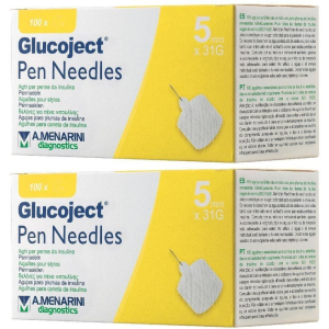 Acquista Online glucoject® pen needles g31 5mm 2x100 pz ago per iniezione e Cerca il miglior prezzo