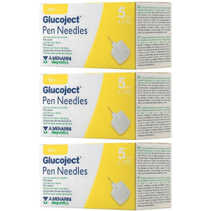 Acquista Online glucoject® pen needles g31 5mm 3x100 pz ago per iniezione e Cerca il miglior prezzo