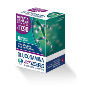 glucosamina act pura 500 100g bugiardino cod: 975027931 