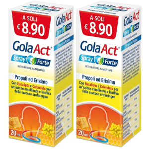Acquista Online gola act spray forte 20 ml 2x20 ml orale e Cerca il miglior prezzo