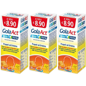 Acquista Online gola act spray forte 20 ml 3x20 ml orale e Cerca il miglior prezzo