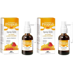 Acquista Online golasept propoli baby spray gola gusto fragola set da 2 2x30 ml e Cerca il miglior prezzo