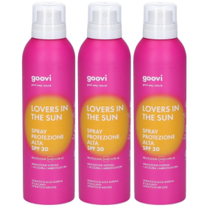 Acquista Online goovi lovers in the sun spray solare corpo protezione alta spf30 3x200 e Cerca il miglior prezzo