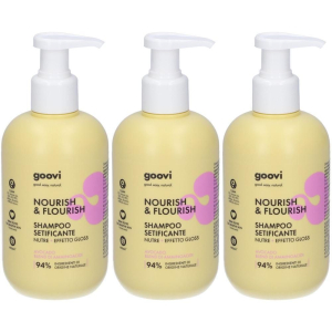 Acquista Online goovi nourish & flourish shampoo setificante 3x250 ml e Cerca il miglior prezzo