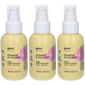 Acquista Online goovi nourish & flourish siero capelli ristrutturante 3x100 ml e Cerca il miglior prezzo