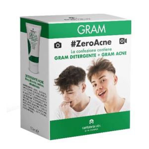 gram zeroacne detergente 50ml+cr 50ml bugiardino cod: 980295339 