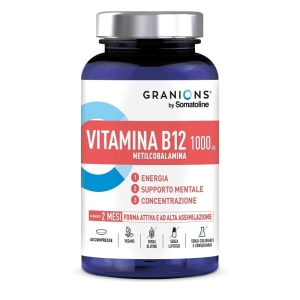 Acquista Online Granions by somatoline vitamina b12 1000 mcg 60 compresse senza glutine senza lattosio e Cerca il miglior prezzo