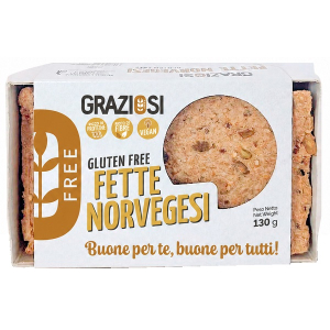 Acquista Online graziosi fette norvegesi senza glutine 130 grammi e Cerca il miglior prezzo