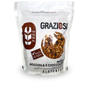 Graziosi muesli nocciola e cioccolato senza glutine 280 grammi