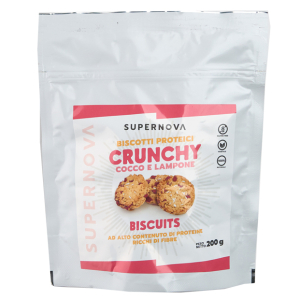 Acquista Online graziosi supernova crunchy biscotti proteici cocco e lampone senza glutine 200 grammi e Cerca il miglior prezzo