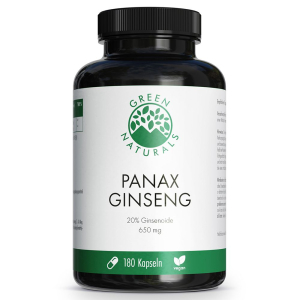 Acquista Online green naturals® panax ginseng ad alta concentrazione vegano 180 pz cap e Cerca il miglior prezzo