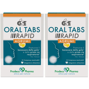 Acquista Online gse oral tabs rapid agrumi 12 compresse masticabili 2x18 g m e Cerca il miglior prezzo