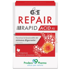 Gse repair rapid acid fs integratore per la funzionalità del sistema digerente 36 compresse