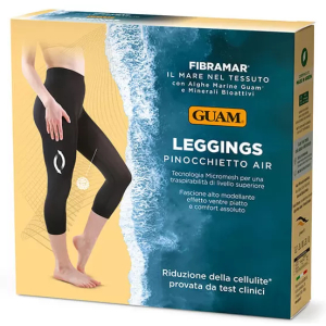 Guam leggings pinocchietto air anticellulite colore nero taglia l-xl