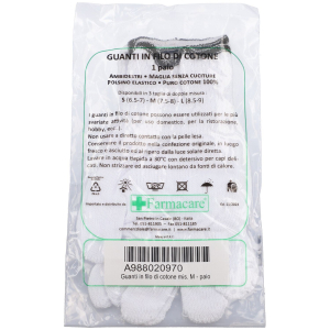 Acquista Online guanti filo cotone 100% taglie 7,5-8 media polsino colore verde 1 paio e Cerca il miglior prezzo