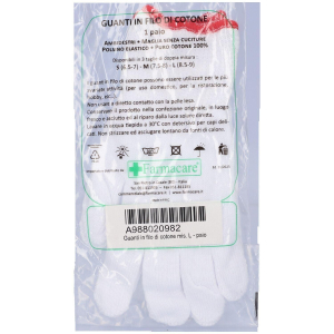 Acquista Online guanti filo cotone 100% taglie 8,5-9 large polsino bordino giallo 1 pa e Cerca il miglior prezzo