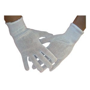Acquista Online guanti filo cotone 100% taglie 8,5-9 large polsino bordino giallo 1 paio e Cerca il miglior prezzo