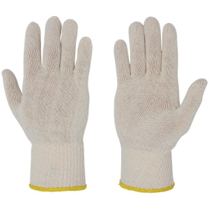 Acquista Online guanti in filo di cotone con polsino elastico taglia s – 1 paio traspirante e confortevole per lavoro e uso quotidiano e Cerca il miglior prezzo