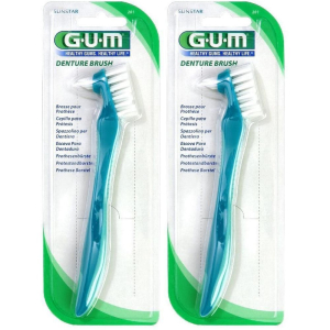 Acquista Online gum® denture brush 2x1 pz spazzolino da denti e Cerca il miglior prezzo