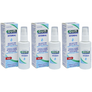 Acquista Online gum® hydral® spray idratante set da 3 3x50 ml orale e Cerca il miglior prezzo