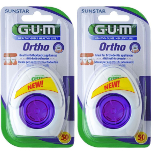 Acquista Online gum® ortho filo interdentale set da 2 2x50 m e Cerca il miglior prezzo