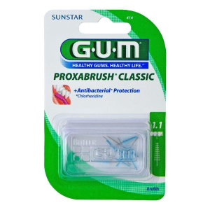 Acquista Online gum® proxabrush classic 1,1 mm iso 3 ricambio 4x8 pz spazzolino da den e Cerca il miglior prezzo