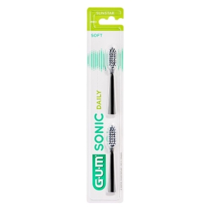 Acquista Online Gum sonic daily spazzolino batteria refill black 2 pezzi pz spaz e Cerca il miglior prezzo