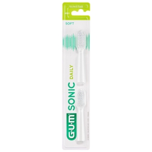 Acquista Online Gum sonic daily spazzolino batteria refill white 2 pezzi pz spaz e Cerca il miglior prezzo