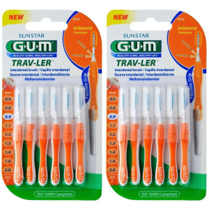 Acquista Online gum® trav-ler® scovolino interdentale 0.9 mm set da 2 2x6 pz spazzolin e Cerca il miglior prezzo